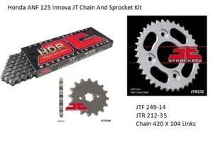 Honda ANF125 INNOVA 2003-2012 Standard JT Chain & Sprocket Kit - Picture 1 of 4