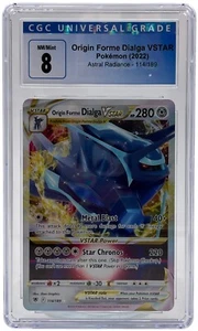 2022 Pokemon Astral Radiance ORIGIN FORME DIALGA VSTAR 114/189 CGC 8 NM - Picture 1 of 4