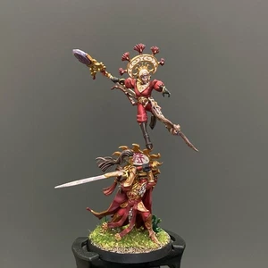 Ellania & Ellathor Painted - Lumineth Warsages - Warhammer AoS Display Quality - Picture 1 of 5
