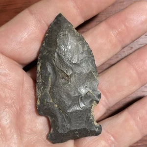 MLC s7313 2 1/2” Coshocton Chert Arcaico Muesca E Punta de Flecha Antiguo Artefacto de Ohio - Imagen 1 de 5
