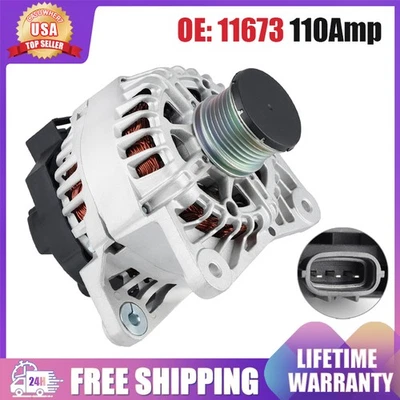 OEM Alternator 110AMP For Nissan Sentra 1.8L 2013 2014 2015 2016 2017 2018 11673 Foto 1 de 4