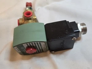 asco redhat 8320G184MS 3-Way 2-Pos Brass 1/4" NPT 150PSI N/C Solenoid Valve - Picture 1 of 23