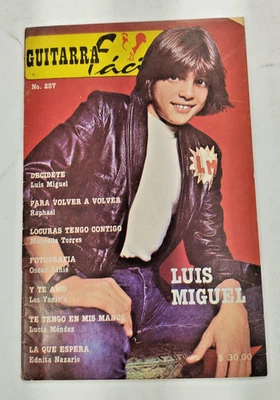 GUITARRA FACIL, LUIS MIGUEL, No 257, 1976 MEXICAN MAGAZINES, CHORDS - Image 1 of 4