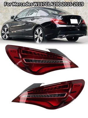 Par de luces traseras LED izquierda y derecha para Mercedes Benz W117 clase CLA200 2016-2019 Foto 1 de 4