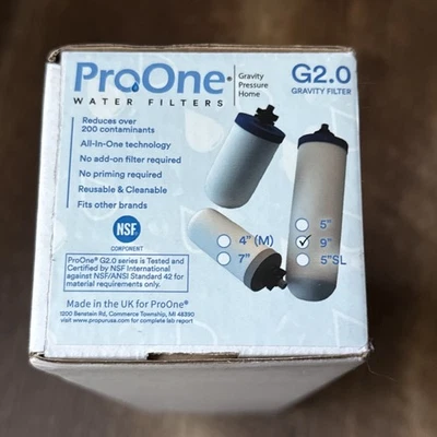 ProOne G2.0 9” Replacement Water Filter - Image 1 of 3
