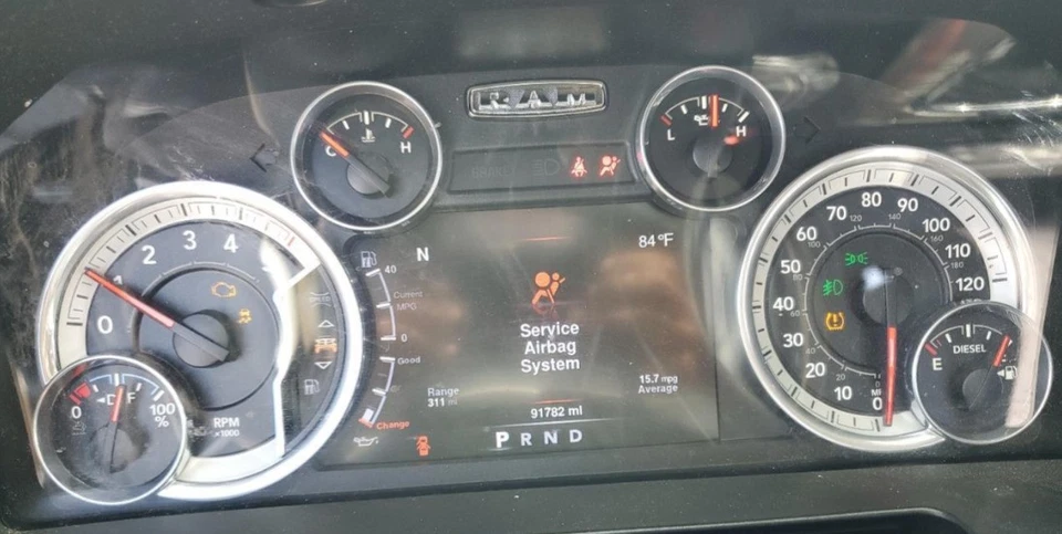 2016-2016 Ram 1500 OE Speedometer Gauge Cluster 91K Miles Dodge - Image 1 of 4