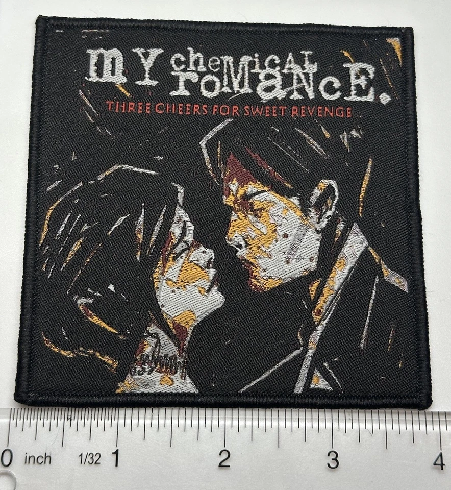 my chemical romance three cheers For Sweet Revenge Black Border Woven Patch  - Image 1 of 1