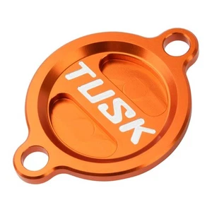 Tusk Aluminum Oil Filter Cover Orange For HUSQVARNA FE 350 S 2015-2016,2020-2023 - Picture 1 of 5