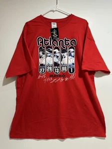 ATLANTA BRAVES - 2XL RED T-SHIRT - MLB PLAYERS - NEW w/ TAGS - DELTA PRO - Picture 1 of 12