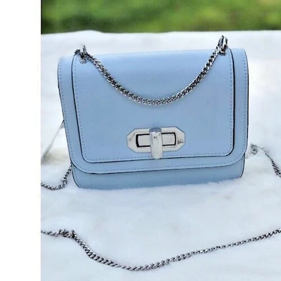 Bolso Bandolera Inc Azul Claro Plata Hardware Pequeño Mujer B000309 Foto 1 de 4