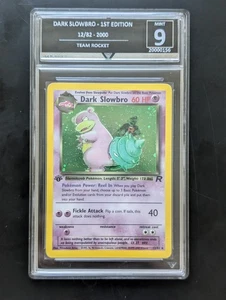 GG 9 1st Edition Dark Slowbro Holo 8/82 Team Rocket GetGraded Not PSA - Picture 1 of 2