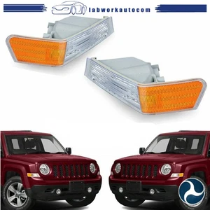 Pair Left+Right Turn Signal Lights Corner Lamps For 2007-2014 Jeep Patriot - Picture 1 of 13