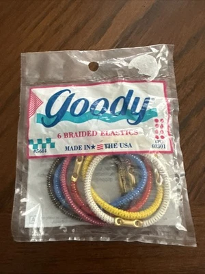 Goody 1990 EE. UU. Cola de Caballo Soportes Oropel Tejido 5684 Hecho en EE. UU. Juego Sellado de 6 Foto 1 de 3