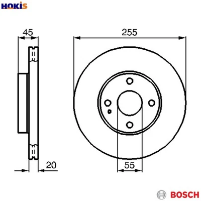 2x BRAKE DISC 0 986 478 996 FOR MAZDA ROADSTER/II/MX-5 MIATA BPF1F1BPBP6J 1.8L - Image 1 of 4