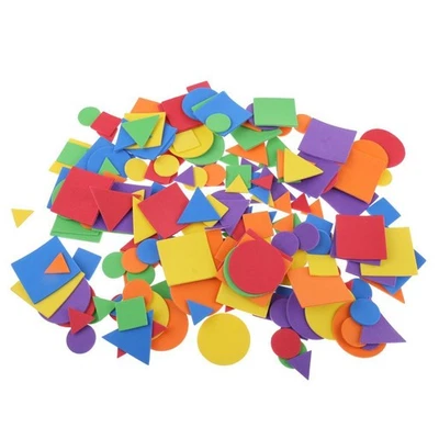 200 Stück Geometrisch Geformte Aufkleber Für Kinderspielzeug DIY Scrapbooking - Bild 1 von 4