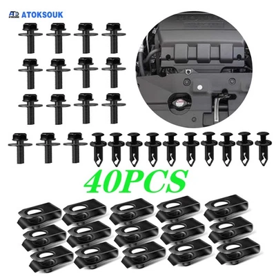 40 un. Para Honda Passport Motor Protector contra salpicaduras Placa de deslizamiento Cuerpo Pernos Tuerca en U Clips Foto 1 de 4