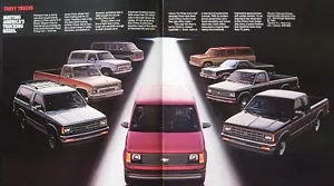 Chevrolet Chevy 1985 folleto de camioneta, El Camino Blazer - Imagen 1 de 1