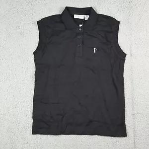 Sleeveless Preppy Collared Tank Top Women's Size Medium Tennis Golf Polo Shirt - Picture 1 of 7