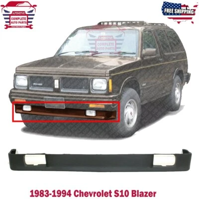 Cenefa inferior delantera imprimada con orificios de luz antiniebla para Chevrolet S10 Blazer 1983-1994 Foto 1 de 4