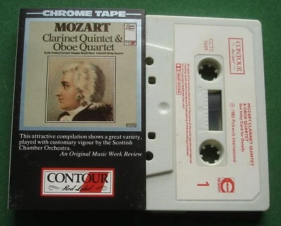 Mozart Clarinet Quintet & Oboe Quartet Gabriels String Quartet Cassette Tape - Image 1 of 3