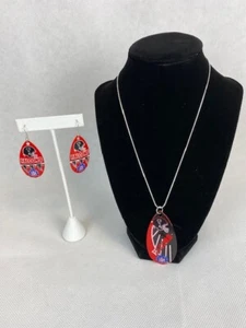 Set orecchini e collana NFL Atlanta Falcons vintage a goccia - Foto 1 di 1