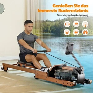 Wasser Rudergerät Ruderzugmaschine Rudermaschine Faltbares 150KG LCD-Monitor DE - Bild 1 von 8