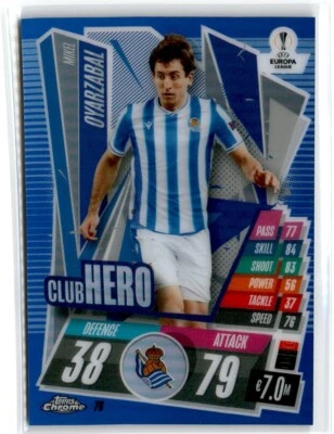 2020 TOPPS CHROME UEFA MATCH ATTAX BLUE MIKEL OYARZABAL /150 - Image 1 of 2