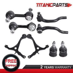 Set(8) Control Arm Tie Rod End Sway Bar Ball Joint For Honda Accord Acura TSX - Bild 1 von 10