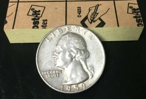 1959-D Washington Quarter Silver Quarter 90% Silber 1959 D Inventar #403 schön - Bild 1 von 2