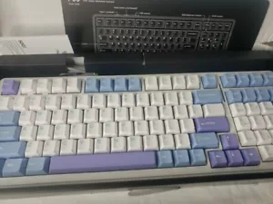 AULA F99 Wireless Mechanical Keyboard,Bluetooth Blue&Purple&White - Picture 1 of 2