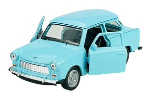 WELLY TRABANT 601 AZUL 1:34 MODELO METAL FUNDIDO A PRESIÓN NUEVO EN CAJA - Imagen 1 de 6