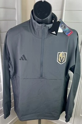 Adidas NHL Las Vegas Knights 1/4 Zip Mock Neck Jacket IP5845, Women’s M, NWT $90 - Image 1 of 4