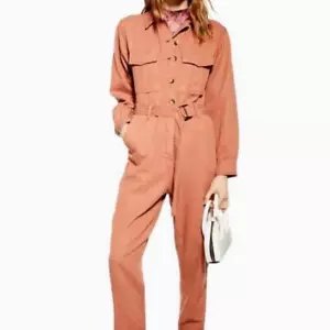 Topshop l Java Denim Jumpsuit 4 - Picture 1 of 11