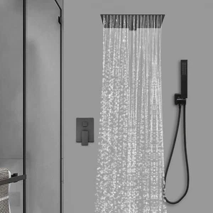 Juego de Ducha de Pared Ahorro de Espacio 360° Ajustable Duradero Para El Apartamento - Imagen 1 de 17