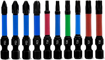 50mm Torx Bit Set S2-Stahl Bit Set Torx mit 1/4" Sechskantschaft Schraubenschlüs - Bild 1 von 4