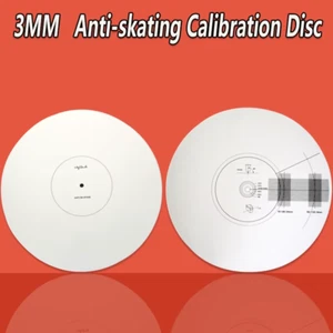 Disco de calibración antipatinaje de 3 mm LP disco de vinilo tocadiscos tacómetro calibrati - Imagen 1 de 12