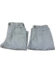 Boys Khaki Uniform Pants Lot (2) Size 12 - Picture 1 of 3