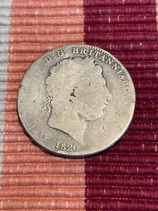 GREAT BRITAIN KING GEORGE III 1820 CROWN - Picture 1 of 2