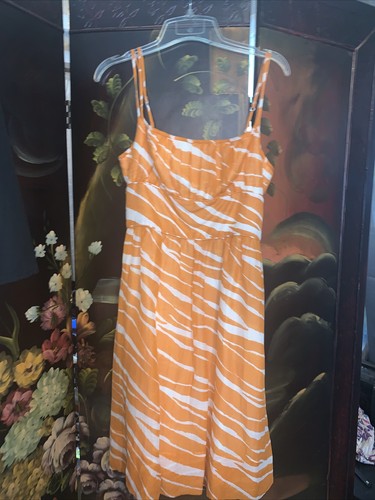 NUOVO abito arancione Kate Spade Caroline zebras edizione limitata out stock taglia 4