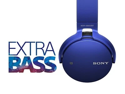 SONY MDR-XB650BT Extra DEEP BASS Bluetooth remote control mic Hands-free call - Image 1 of 4