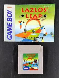 Lazlos' Leap (Nintendo Game Boy, 1992) Cartridge & Manual - Picture 1 of 3