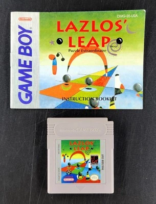 Lazlos' Leap (Nintendo Game Boy, 1992) Cartridge & Manual - Image 1 of 3