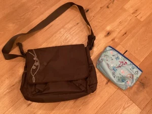 Wickeltasche braun von babylove mit Wickelunterlage und Täschchen von Bübchen - Bild 1 von 20