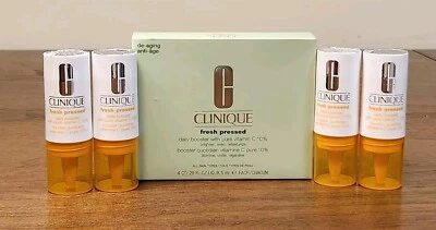 Clinique Fresh Pressed Daily Booster With Pure Vitamin C 10% - Set Of 4 Boosters - Image 1 of 4