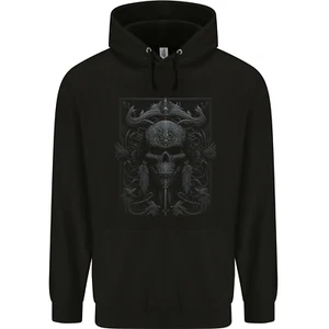 Symbol of Death Gothic Goth Heavy Metal Music Childrens Kids Hoodie - Picture 1 of 3
