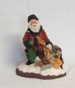JUNE McKENNA Jolly Ole St. Nick Weihnachtsmann Figur Weihnachtsmann mit Echtheitszertifikat 9,5" - Bild 1 von 8