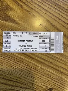 Cade Cunningham NBA Debut ticket 10/30/21 Pistons Magic Mint - Picture 1 of 2