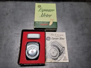 Vintage GE Type PR-1 Exposure meter in original box with instructions, working - Picture 1 of 11