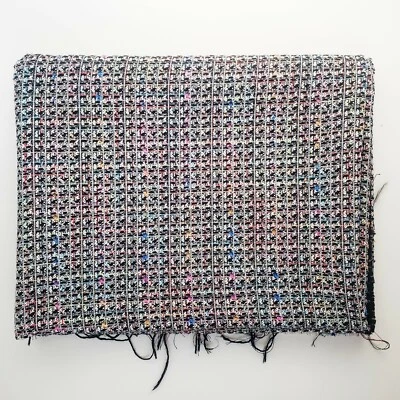 Cotton Knit Fabric sewing quilting clothing Plaid 1 to 2 Yards Rainbow - Image 1 of 3