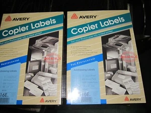 2 x Avery Copier Label 105x37mm White Pack of 200 DPS16E-200 rrp £130 - Picture 1 of 7